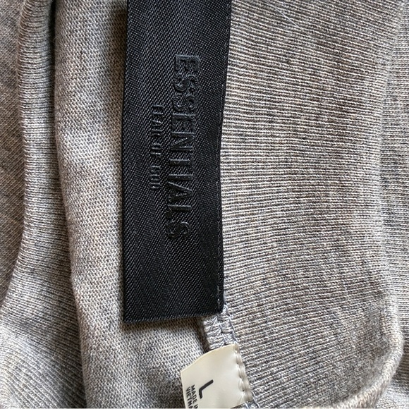 Essentials Fest Of God Heavyweight Cotton Jersey Short Sleeve Gray Tee Large - Picture 6 of 9